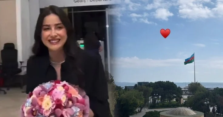 Özge Gürel Bakıdan paylaşım etdi Foto
