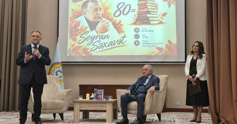 Tanınmış yazıçı və şair Seyran Səxavətlə görüş keçirilib FOTOLAR