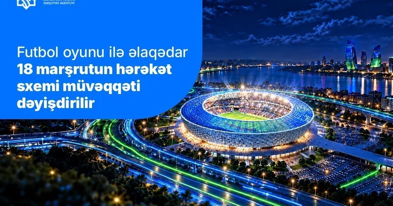 В Баку перекроют движение на одной из улиц из за матча Лиги чемпионов
