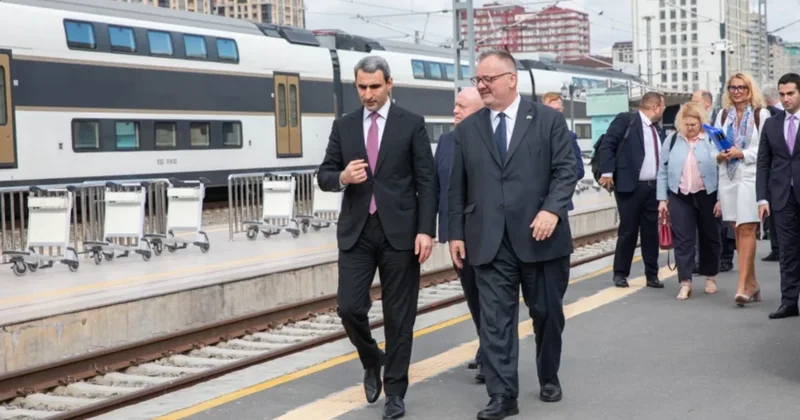 Çexiyanın nəqliyyat naziri Bakı Dəmiryol Vağzalında olub FOTOLAR