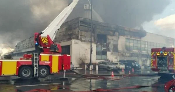 Parisdə tarixi bazar kül oldu Video