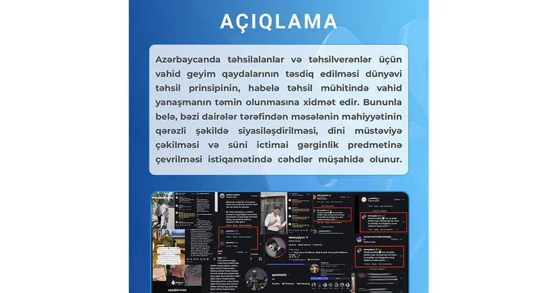 Media və Yayım Şurası çağırış edib: Vahid məktəbli forması ətrafında koordinasiyalı informasiya hücumu müşahidə olunur