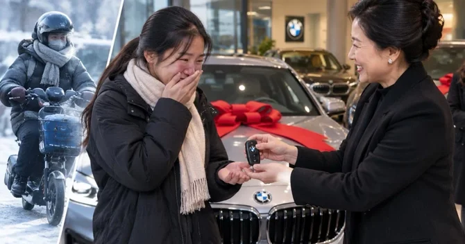 İşçilərinin soyuqda işə gəlməsinə ürəyi dözməyən müdir onlara BMW bağışladı