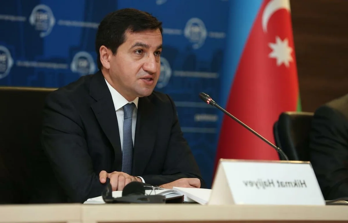 Hikmət Hacıyev: Təəssüflə qeyd edim ki, Ermənistan COP29da iştirak etmir