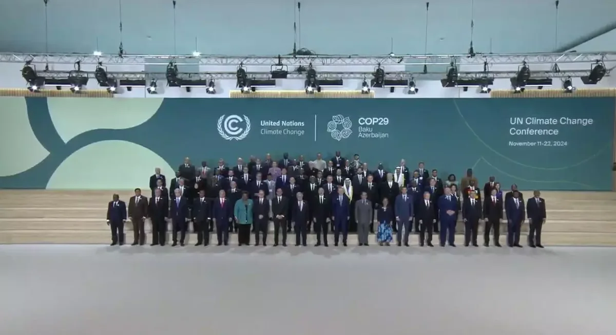 COP29 Liderlər Sammitində ailə fotosu çəkdirilib