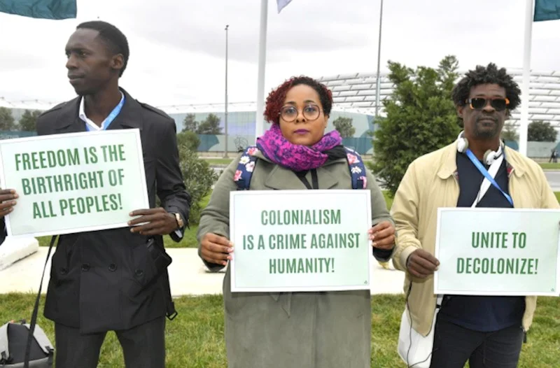 COP29: Fransanın müstəmləkə altında saxladığı ərazilərlə bağlı etiraz aksiyası keçirilib FOTO