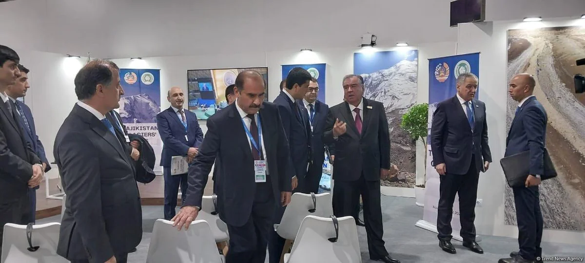 Emoməli Rəhmon COP29da Tacikistan pavilyonunun rəsmi açılışında iştirak edib FOTO