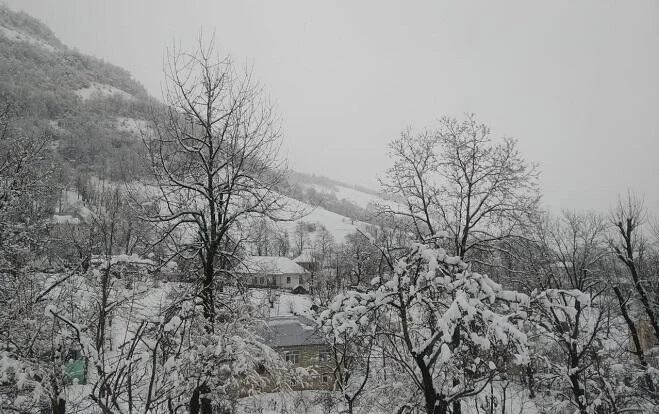 Bu bölgəmizə qar yağır Faktiki hava KONKRET