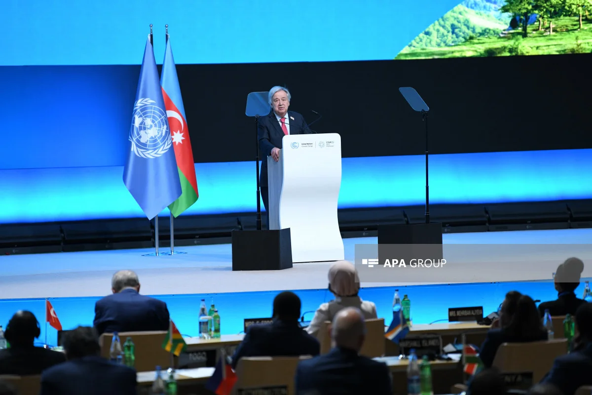 Dünyada zənginlər problemi yaradır, yoxsul ölkələr isə nəticələrini ağır şəkildə ödəyir Quterreş