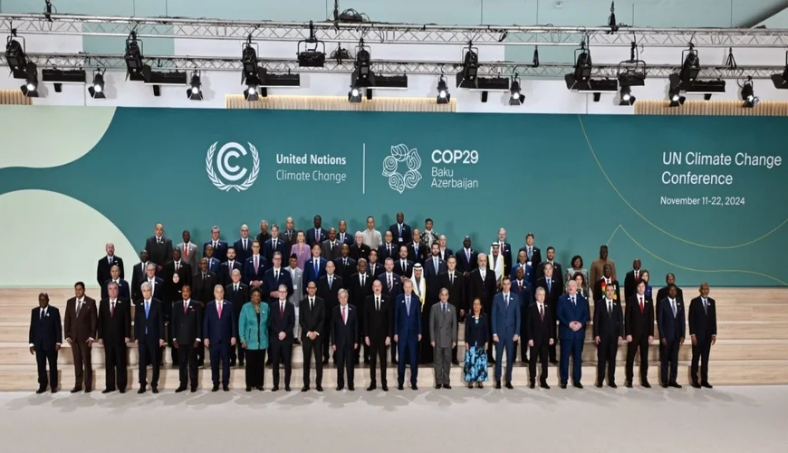 COP29un Liderlər Sammitində ailə fotosu çəkdirilib