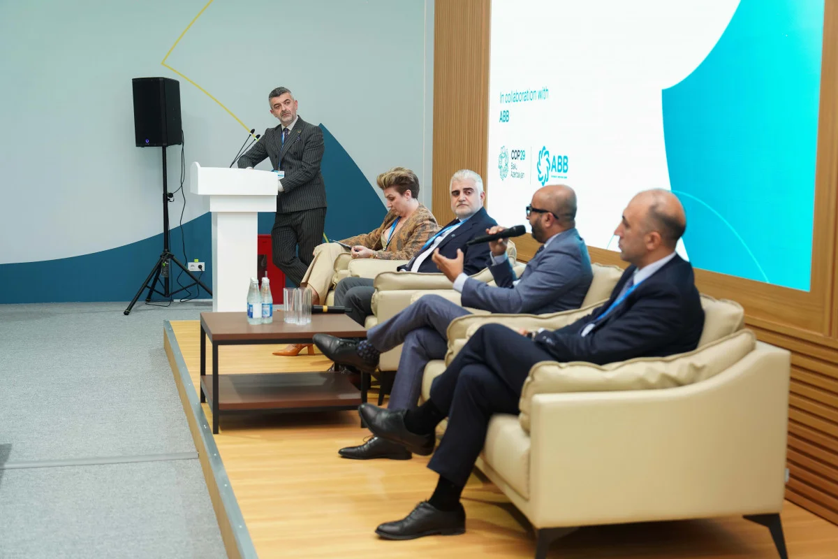 COP29la bağlı korporativ dayanıqlılıq mövzusunda panel sessiya baş tutub