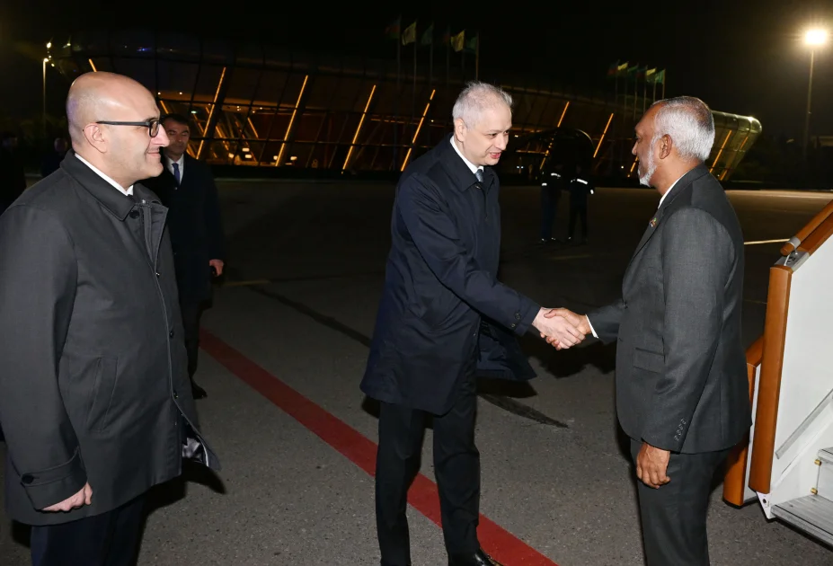 Maldiv Respublikasının Prezidenti Azərbaycana səfərə gəlib