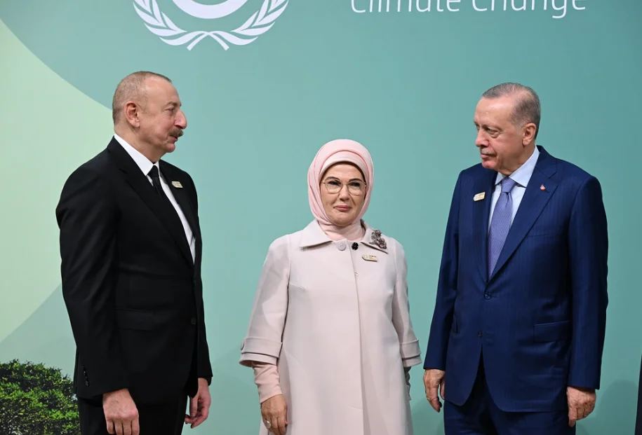 Ərdoğan və xanımı Bakı Olimpiya Stadionunda FOTO