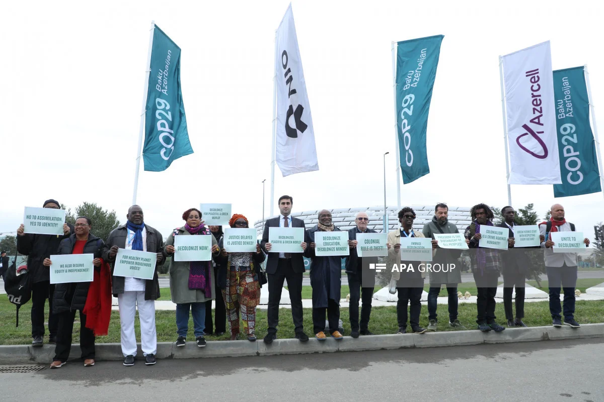 COP29da dünyanın diqqətini Yeni Kaledoniyaya çəkmək üçün dinc aksiya keçirilib FOTO