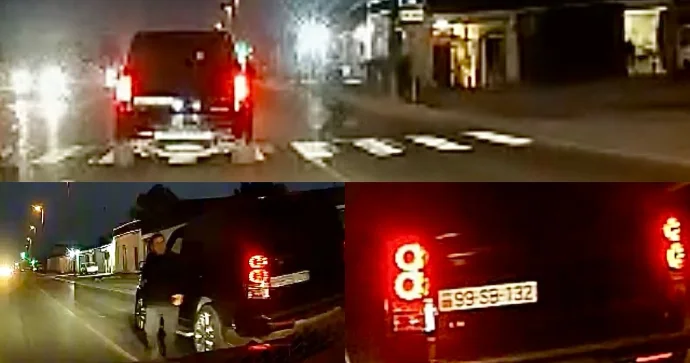 “Land Rover” sürücüsündən şok hərəkət: Piyadaya yol vermədi, sonra ona hücum etdi VİDEO