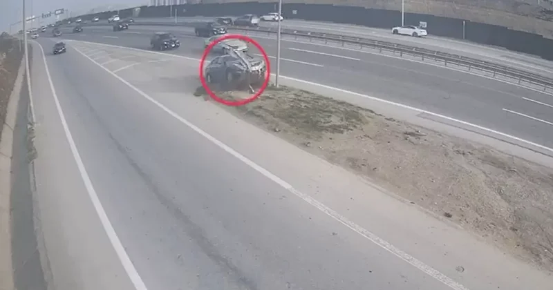 Резкий манёвр дорого обошёлся бакинскому водителю ВИДЕО