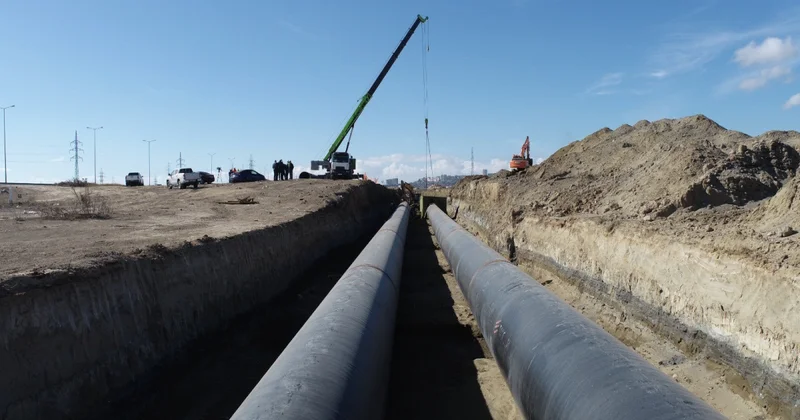 Zığ Hövsan kanalizasiya kollektoru tikilir VİDEO