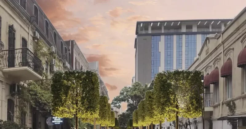 Так бакинскую улицу делают For pedestrians only Пешеходный рай в действии / ФОТО / КАРТА