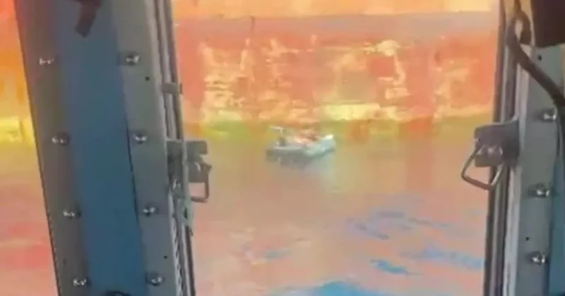 Мужчина на надувном матрасе стал героем необычного спасения в Средиземном море Minval Politika