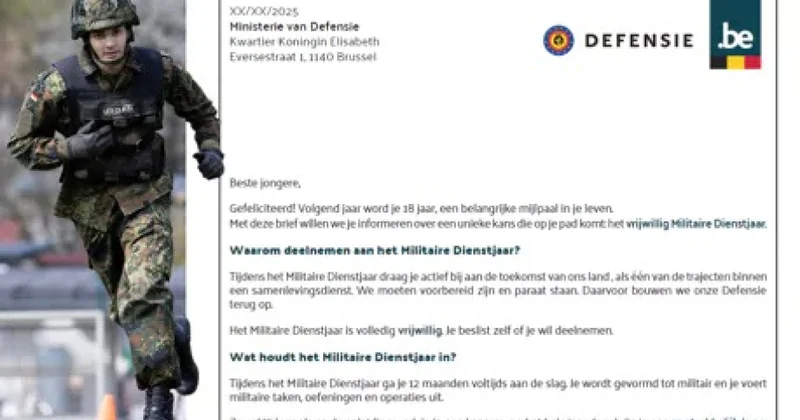 Belçikada 17 yaşlı gənclər könüllü hərbi xidmətə dəvət olunur