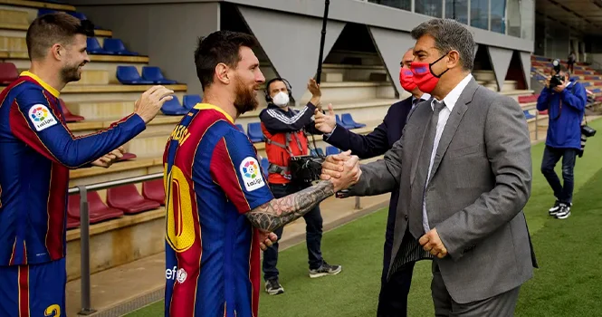 Лапорта ответил, может ли Лионель Месси снова стать игроком Барселоны