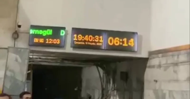 Qara Qarayev” metrosunda İZDİHAM YAŞANIB VİDEO