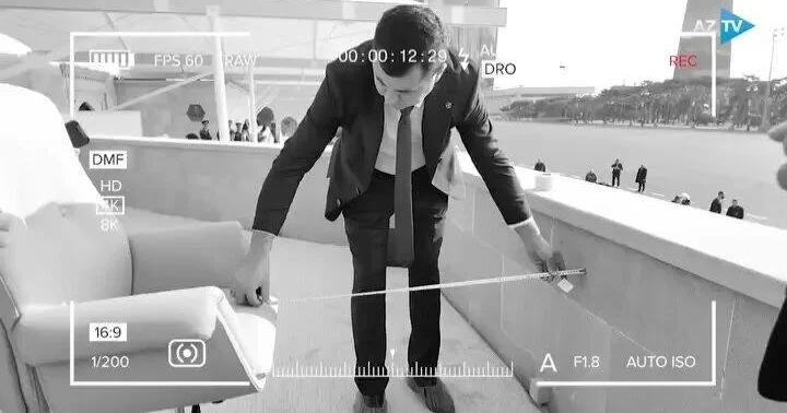 Paradda liderlərin əyləşdiyi yer belə hazırlanıb VİDEO