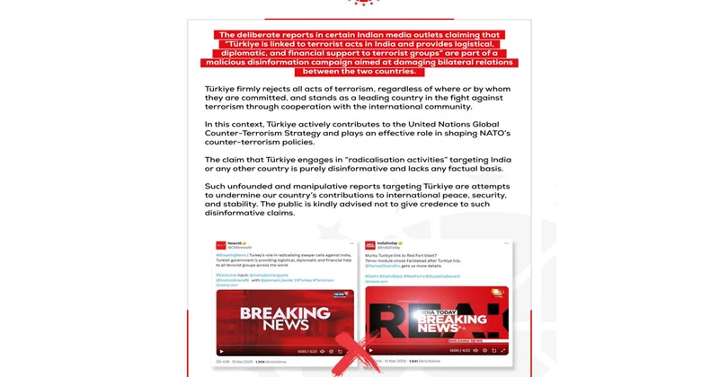 Türkiyə PA Hindistan KİV lərində yayımlanmış təxribat xarakterli xəbərlərə münasibət bildirib