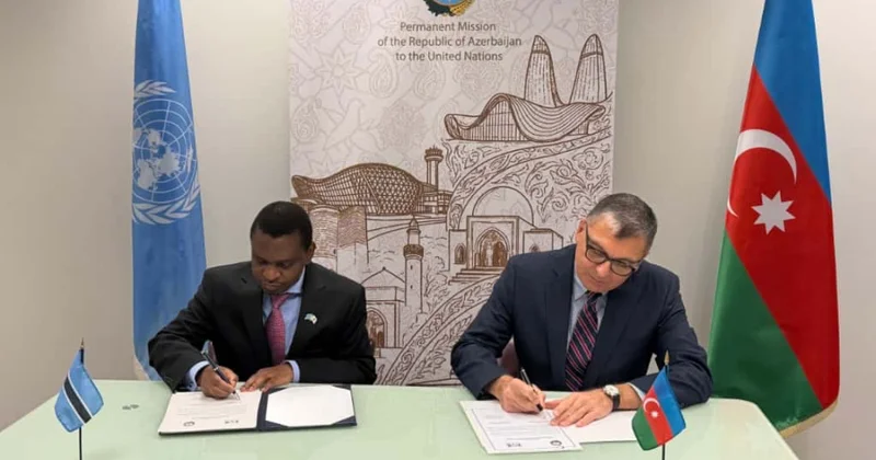 Azərbaycan və Botsvana arasında diplomatik münasibətlərin qurulması ilə bağlı Birgə Kommünike imzalanıb