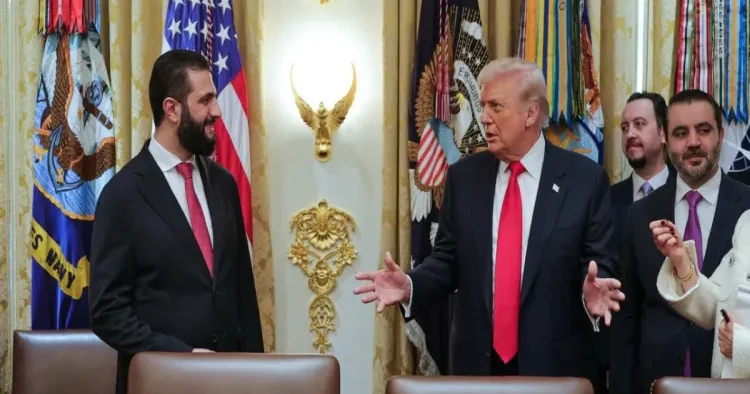 Tramp İsrailin Suriyadan çıxmalı olduğu fikrini dəstəkləyir Əhməd əş Şaraa