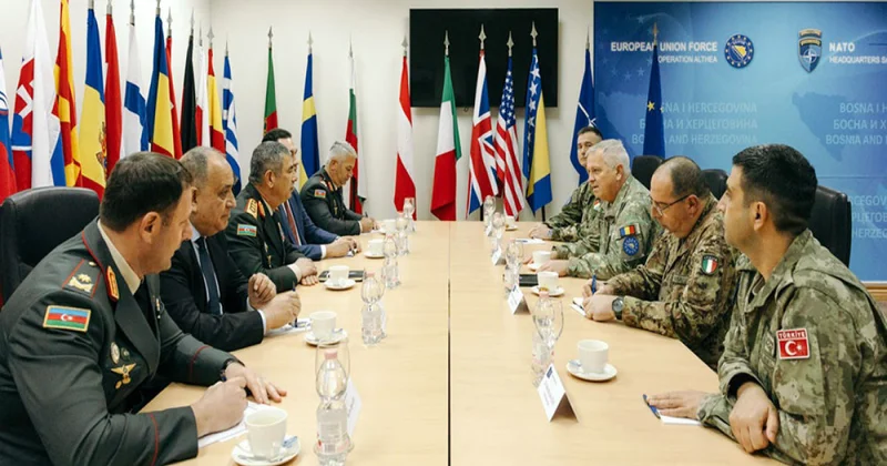 Zakir Həsənov Aİ nin Bosniya və Hersoqovinadakı Komandanlığı və Türk kontingentini ziyarət edib