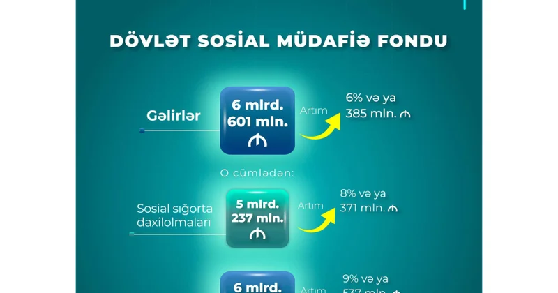 Bu ilin on ayında DSMF nin xərcləri 6 milyard 263 milyon manat olub