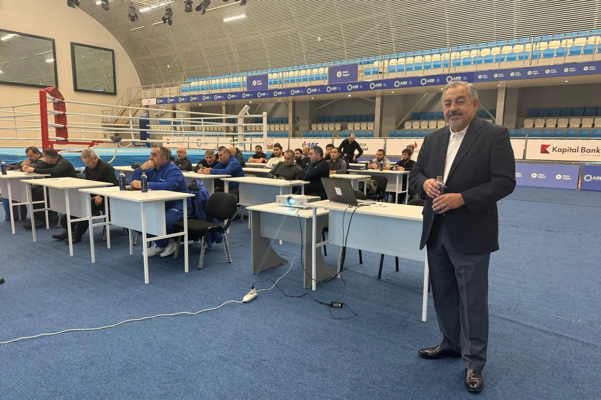 İBAnın Texniki Komitəsinin sabiq sədri məşqçilərimizə və hakimlərimizə seminar keçib İdman və Biz