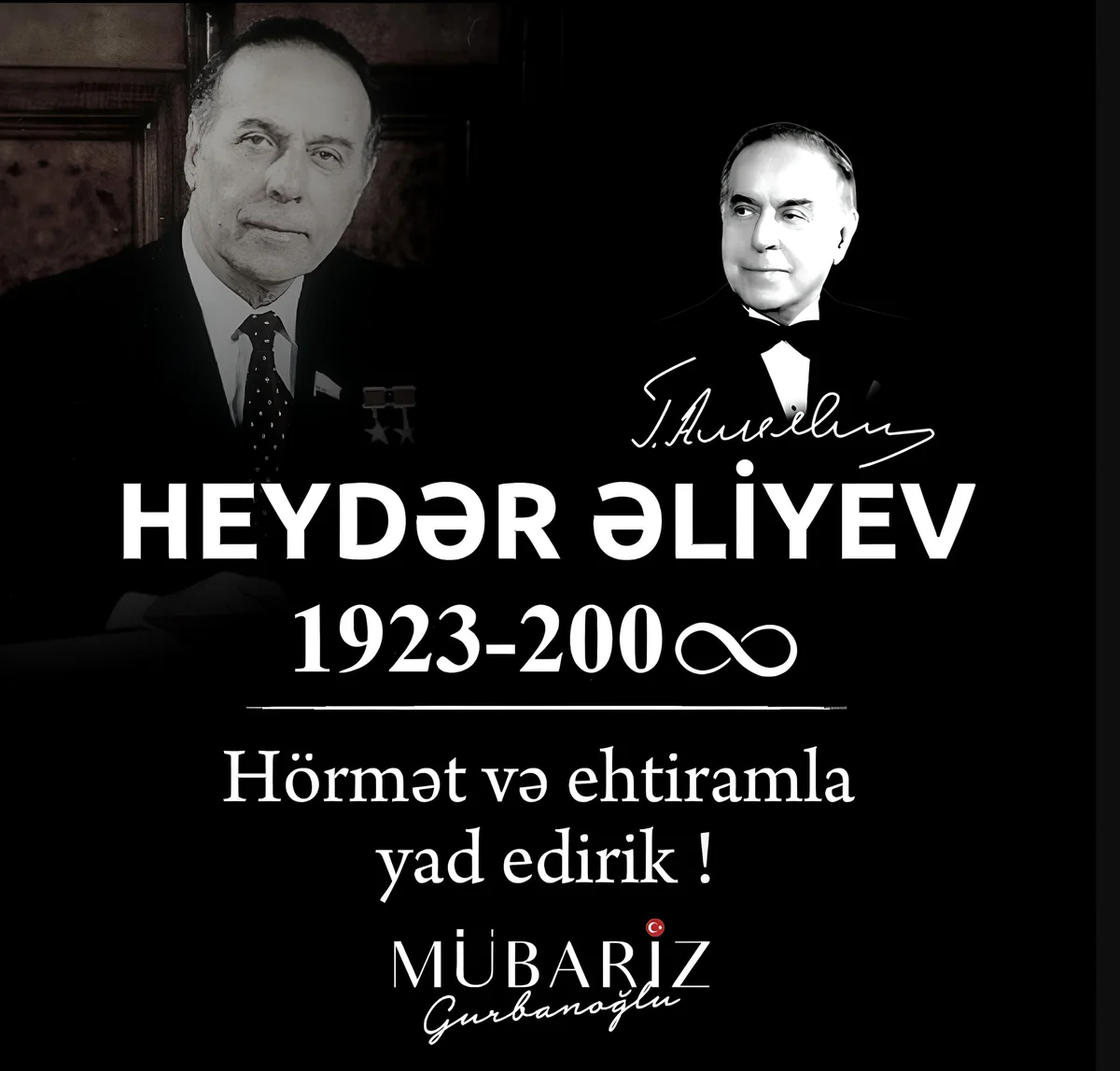 Mübariz Mənsimovdan Heydər Əliyevlə bağlı paylaşım