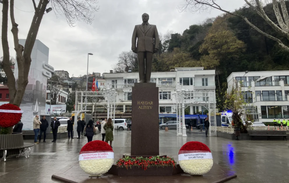 Ümummilli Liderin İstanbulda ucaldılmış abidəsi ziyarət olunub AZƏRTAC Video Azərbaycan Dövlət İnformasiya Agentliyi