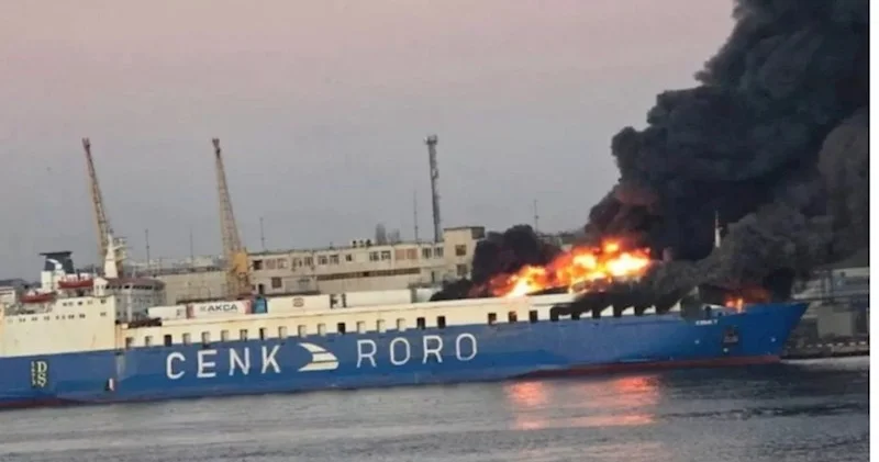 Türkiyə gəmisi Odessada Rusiyanın raket hücumuna məruz qalıb