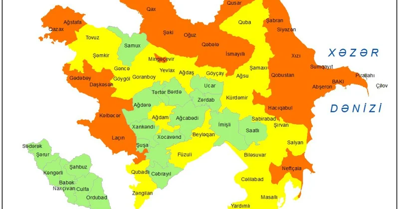 Azərbaycanda küləkli hava: Sarı və narıncı xəbərdarlıq verilib
