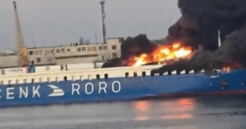 Türkiyəyə məxsus yük gəmisi vuruldu