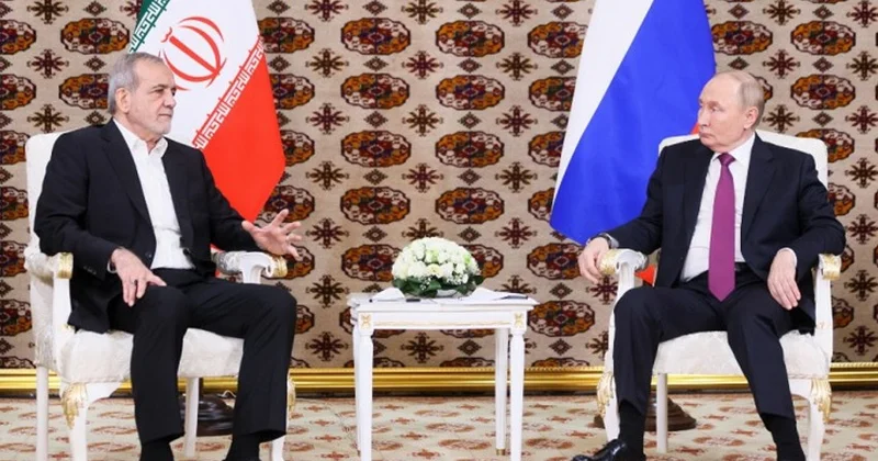 Putinlə Pezeşkian Azərbaycandan keçəcək nəqliyyat dəhlizini müzakirə edib