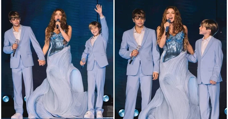 Шакира спела вместе с сыновьями в Буэнос Айресе