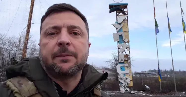 Zelenski Kupyansk bölgəsinə səfər ETDİ