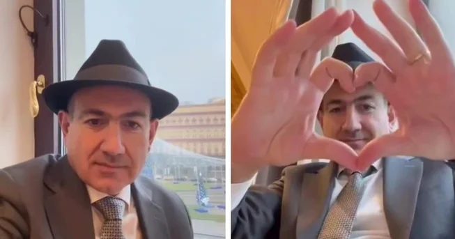 Paşinyanın Moskva hoqqası: FSB binası nəyə eyhamdır? Video