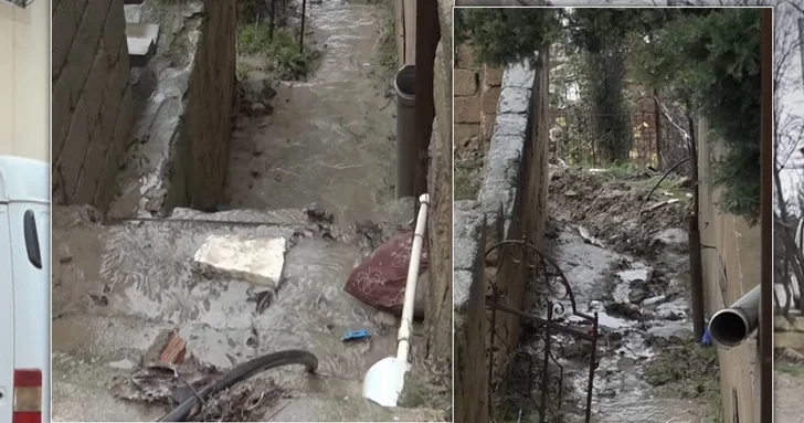 Дети не могут добраться до школы : жители бакинского поселка страдают из за разбитых дорог