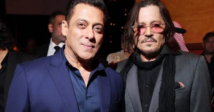 Conni Depplə Salman Xan bir arada Foto