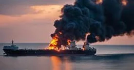 Ukrayna Xəzərdə daha bir əməliyyat keçirib İrandan Rusiyaya silah daşiyan gəmilər vurulub