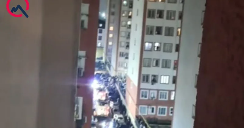 Xırdalanda yaşayış binası yanır