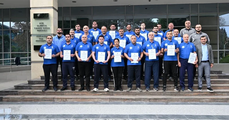 Mingəçevirdə futbol üzrə “D” kateqoriyalı məşqçilik kursu keçirildi FOTO