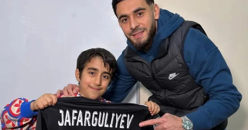 Elvin sığınacaqdakı Qarabağ fanatı ilə görüşdü FOTO