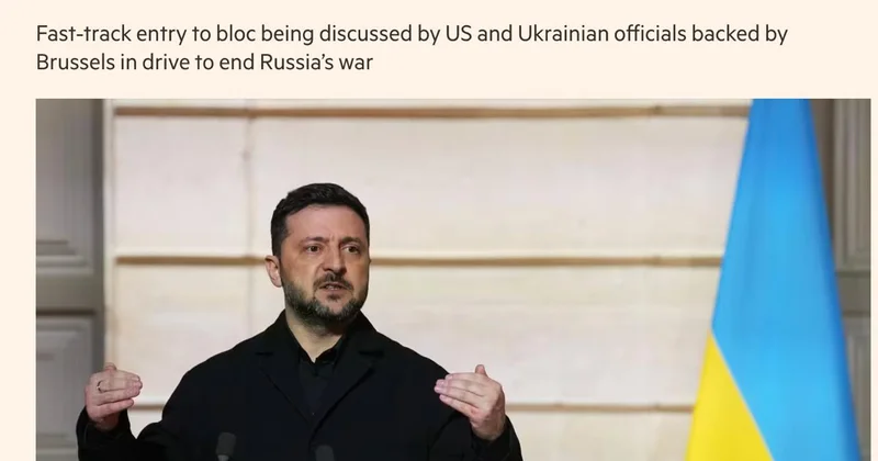 СМИ: вступление Украины в ЕС к 2027 году прописано в мирном соглашении