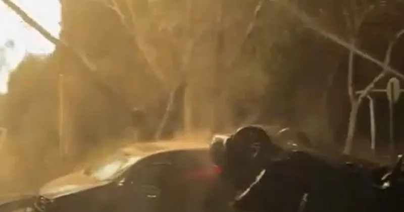 Bakıda yol qəzası zamanı qaz borusu zədələnib, yanğın baş verib